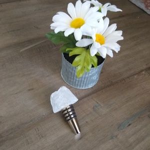 Crystal wine stopper